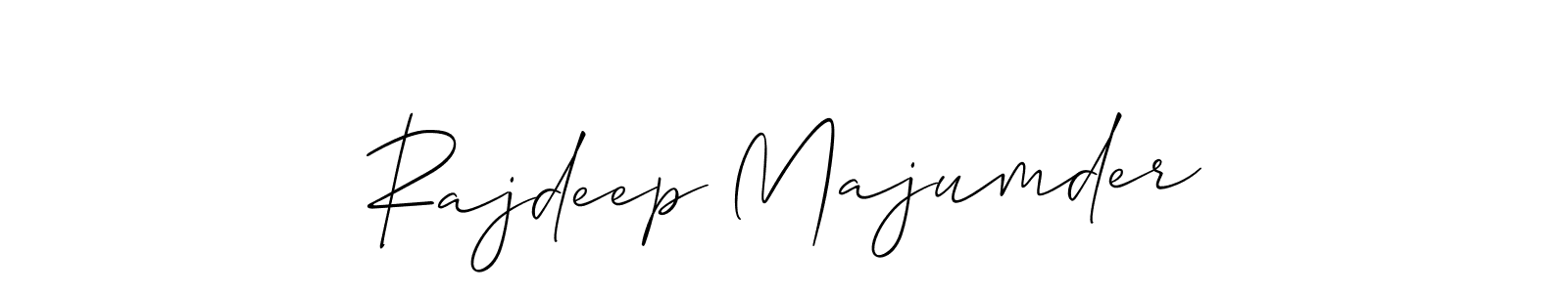 How to make Rajdeep Majumder signature? Allison_Script is a professional autograph style. Create handwritten signature for Rajdeep Majumder name. Rajdeep Majumder signature style 2 images and pictures png