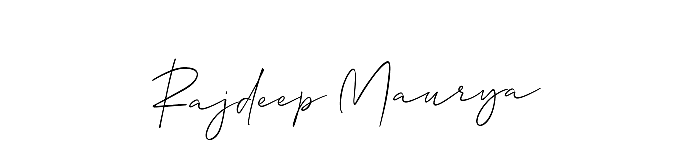 This is the best signature style for the Rajdeep Maurya name. Also you like these signature font (Allison_Script). Mix name signature. Rajdeep Maurya signature style 2 images and pictures png