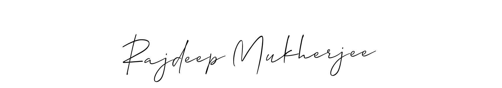 How to Draw Rajdeep Mukherjee signature style? Allison_Script is a latest design signature styles for name Rajdeep Mukherjee. Rajdeep Mukherjee signature style 2 images and pictures png