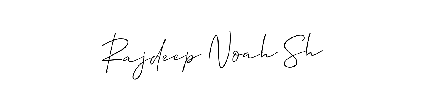 Make a short Rajdeep Noah Sh signature style. Manage your documents anywhere anytime using Allison_Script. Create and add eSignatures, submit forms, share and send files easily. Rajdeep Noah Sh signature style 2 images and pictures png