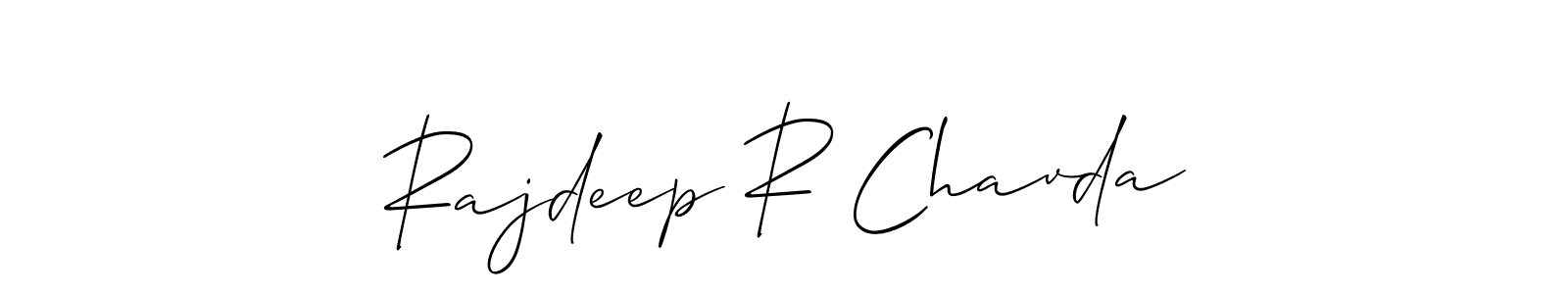 Make a beautiful signature design for name Rajdeep R Chavda. Use this online signature maker to create a handwritten signature for free. Rajdeep R Chavda signature style 2 images and pictures png