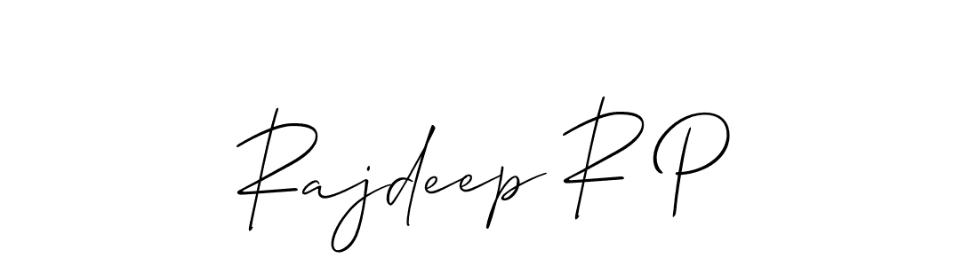 Rajdeep R P stylish signature style. Best Handwritten Sign (Allison_Script) for my name. Handwritten Signature Collection Ideas for my name Rajdeep R P. Rajdeep R P signature style 2 images and pictures png