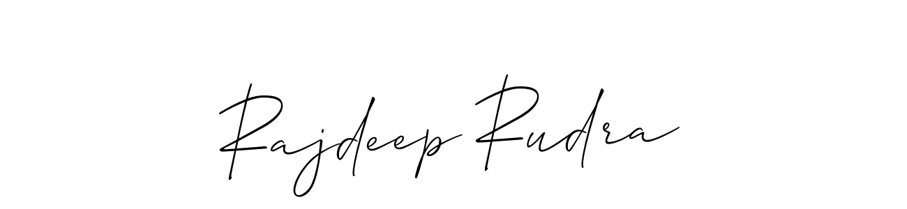 Rajdeep Rudra stylish signature style. Best Handwritten Sign (Allison_Script) for my name. Handwritten Signature Collection Ideas for my name Rajdeep Rudra. Rajdeep Rudra signature style 2 images and pictures png