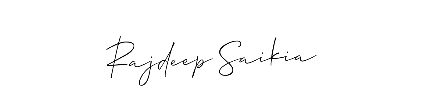 You can use this online signature creator to create a handwritten signature for the name Rajdeep Saikia. This is the best online autograph maker. Rajdeep Saikia signature style 2 images and pictures png