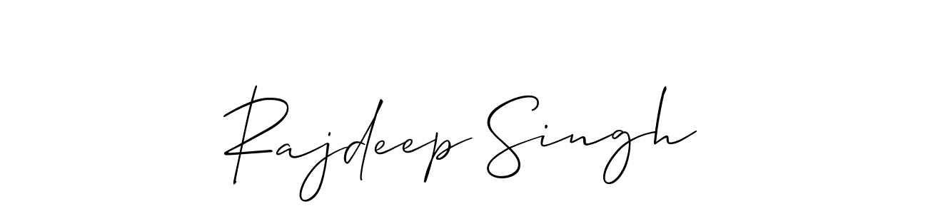 Use a signature maker to create a handwritten signature online. With this signature software, you can design (Allison_Script) your own signature for name Rajdeep Singh. Rajdeep Singh signature style 2 images and pictures png