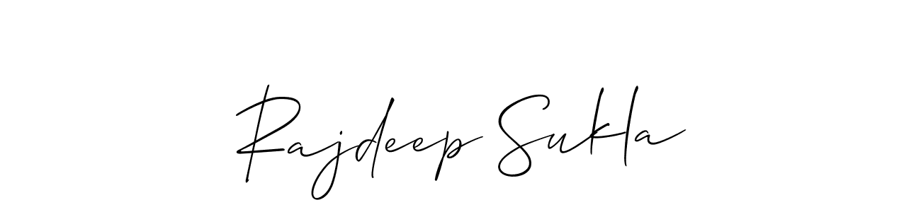 The best way (Allison_Script) to make a short signature is to pick only two or three words in your name. The name Rajdeep Sukla include a total of six letters. For converting this name. Rajdeep Sukla signature style 2 images and pictures png