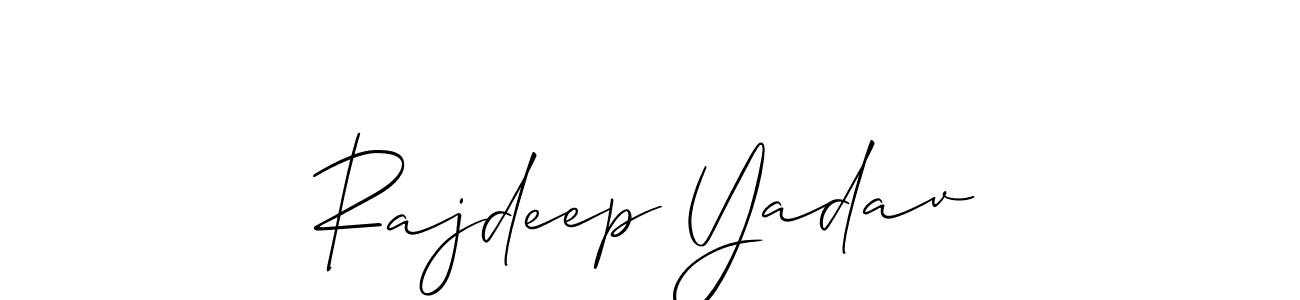 Rajdeep Yadav stylish signature style. Best Handwritten Sign (Allison_Script) for my name. Handwritten Signature Collection Ideas for my name Rajdeep Yadav. Rajdeep Yadav signature style 2 images and pictures png