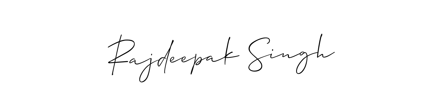You should practise on your own different ways (Allison_Script) to write your name (Rajdeepak Singh) in signature. don't let someone else do it for you. Rajdeepak Singh signature style 2 images and pictures png