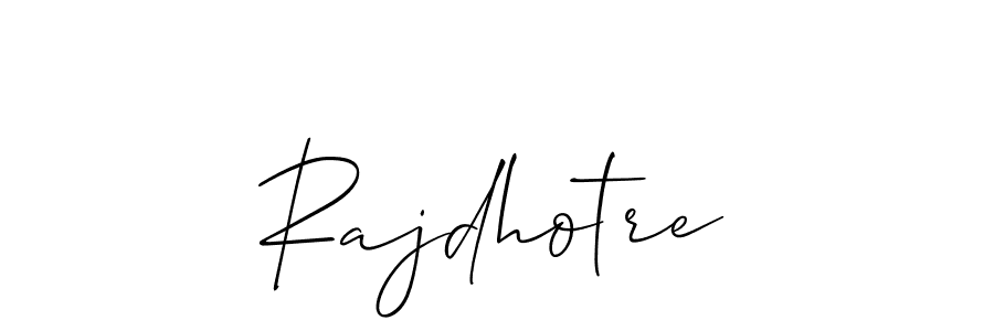 Make a short Rajdhotre signature style. Manage your documents anywhere anytime using Allison_Script. Create and add eSignatures, submit forms, share and send files easily. Rajdhotre signature style 2 images and pictures png