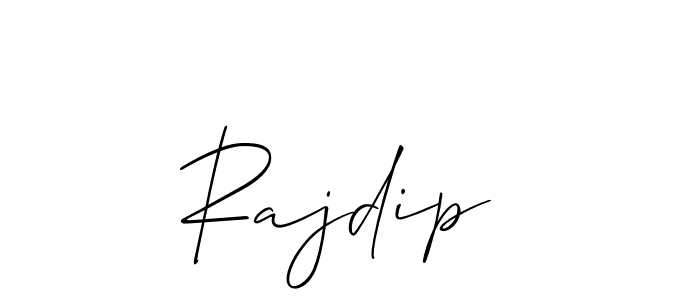 Make a beautiful signature design for name Rajdip . With this signature (Allison_Script) style, you can create a handwritten signature for free. Rajdip  signature style 2 images and pictures png