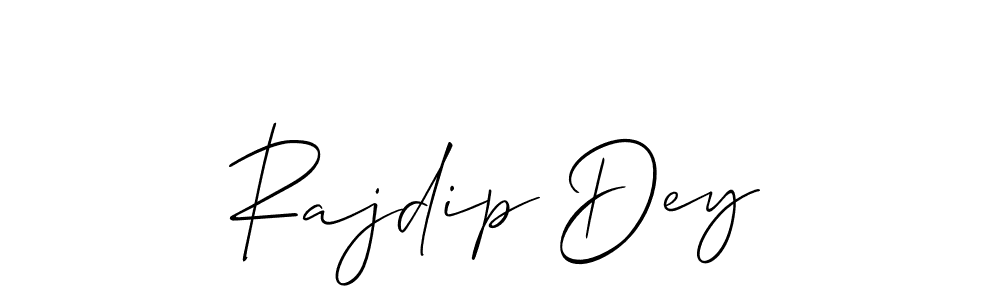 It looks lik you need a new signature style for name Rajdip Dey. Design unique handwritten (Allison_Script) signature with our free signature maker in just a few clicks. Rajdip Dey signature style 2 images and pictures png