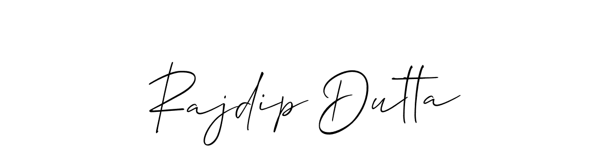 How to make Rajdip Dutta signature? Allison_Script is a professional autograph style. Create handwritten signature for Rajdip Dutta name. Rajdip Dutta signature style 2 images and pictures png