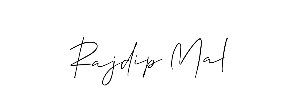 How to make Rajdip Mal name signature. Use Allison_Script style for creating short signs online. This is the latest handwritten sign. Rajdip Mal signature style 2 images and pictures png