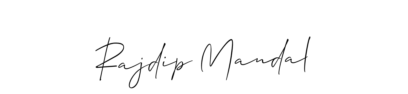 Make a short Rajdip Mandal signature style. Manage your documents anywhere anytime using Allison_Script. Create and add eSignatures, submit forms, share and send files easily. Rajdip Mandal signature style 2 images and pictures png
