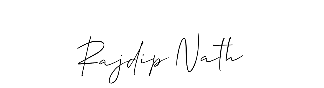 The best way (Allison_Script) to make a short signature is to pick only two or three words in your name. The name Rajdip Nath include a total of six letters. For converting this name. Rajdip Nath signature style 2 images and pictures png