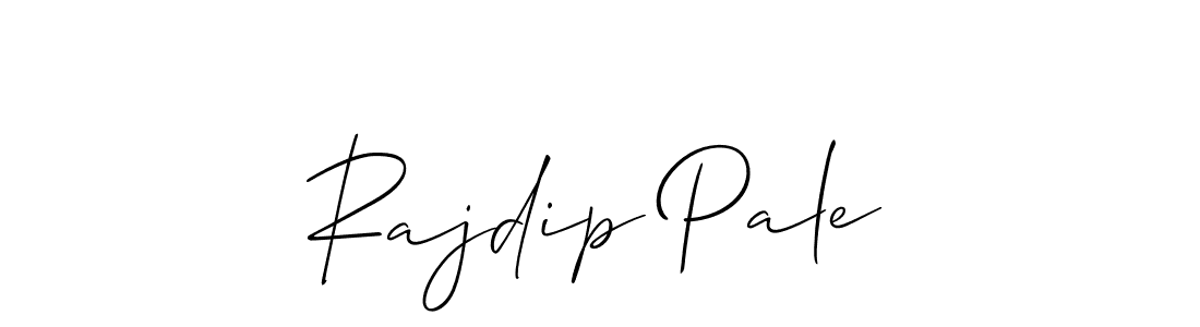 Make a beautiful signature design for name Rajdip Pale. With this signature (Allison_Script) style, you can create a handwritten signature for free. Rajdip Pale signature style 2 images and pictures png