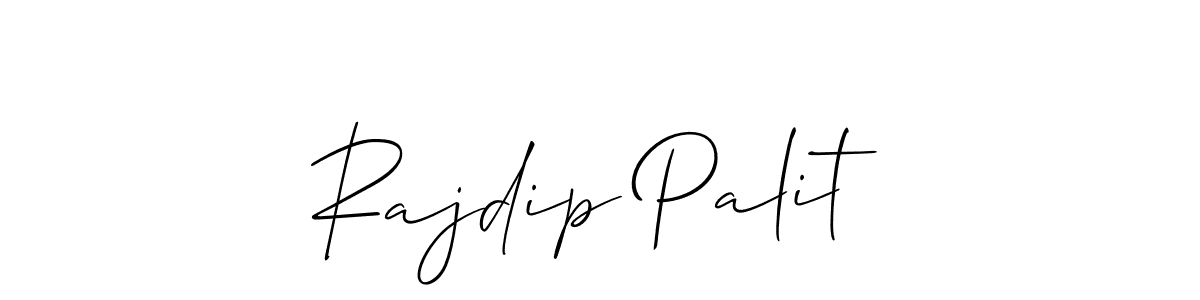 How to make Rajdip Palit name signature. Use Allison_Script style for creating short signs online. This is the latest handwritten sign. Rajdip Palit signature style 2 images and pictures png