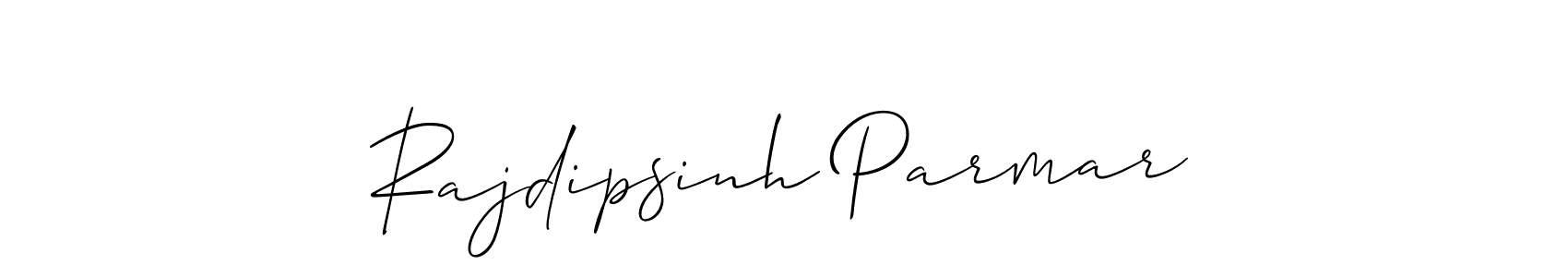 It looks lik you need a new signature style for name Rajdipsinh Parmar. Design unique handwritten (Allison_Script) signature with our free signature maker in just a few clicks. Rajdipsinh Parmar signature style 2 images and pictures png