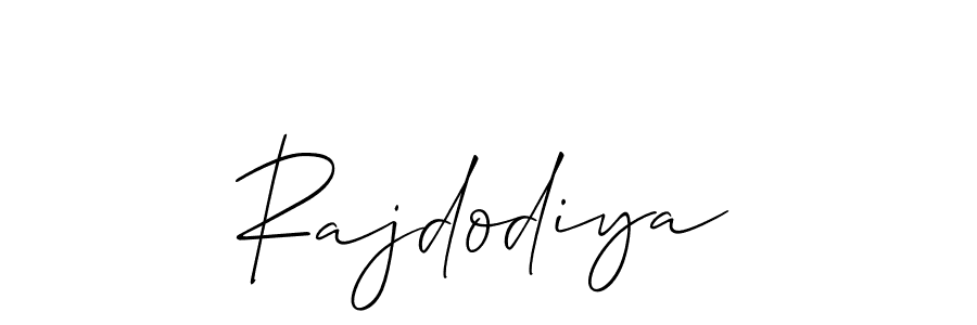 How to make Rajdodiya signature? Allison_Script is a professional autograph style. Create handwritten signature for Rajdodiya name. Rajdodiya signature style 2 images and pictures png