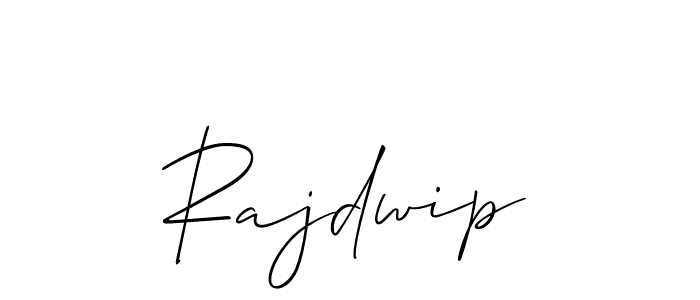 It looks lik you need a new signature style for name Rajdwip. Design unique handwritten (Allison_Script) signature with our free signature maker in just a few clicks. Rajdwip signature style 2 images and pictures png