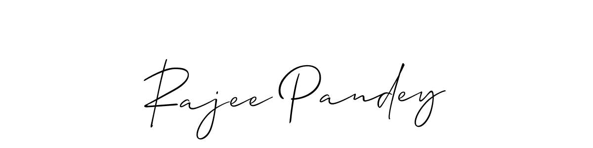 Use a signature maker to create a handwritten signature online. With this signature software, you can design (Allison_Script) your own signature for name Rajee Pandey. Rajee Pandey signature style 2 images and pictures png