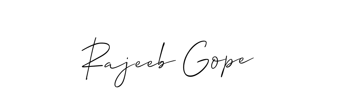 Similarly Allison_Script is the best handwritten signature design. Signature creator online .You can use it as an online autograph creator for name Rajeeb Gope. Rajeeb Gope signature style 2 images and pictures png