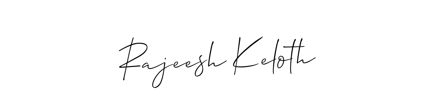 You can use this online signature creator to create a handwritten signature for the name Rajeesh Keloth. This is the best online autograph maker. Rajeesh Keloth signature style 2 images and pictures png