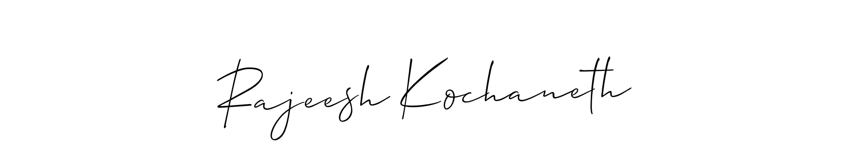 Also You can easily find your signature by using the search form. We will create Rajeesh Kochaneth name handwritten signature images for you free of cost using Allison_Script sign style. Rajeesh Kochaneth signature style 2 images and pictures png