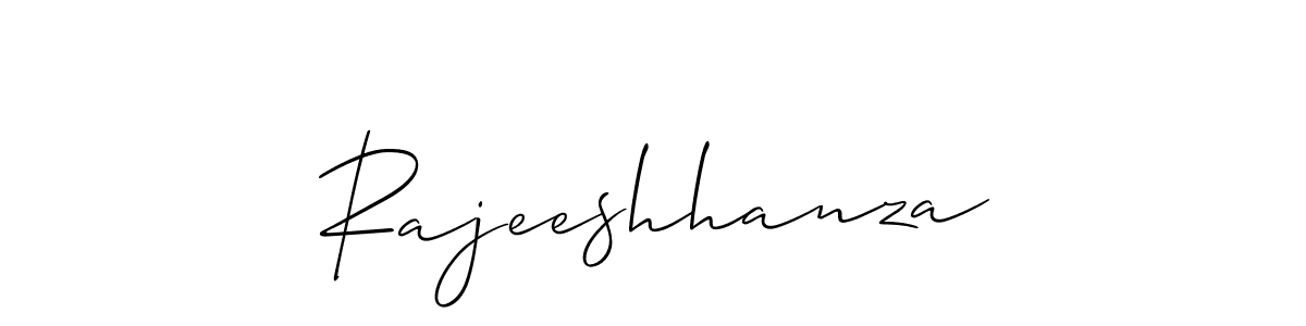 How to make Rajeeshhanza signature? Allison_Script is a professional autograph style. Create handwritten signature for Rajeeshhanza name. Rajeeshhanza signature style 2 images and pictures png