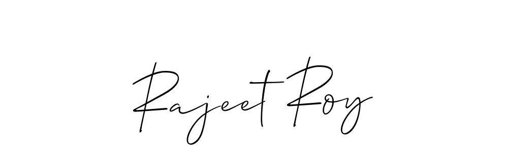 Allison_Script is a professional signature style that is perfect for those who want to add a touch of class to their signature. It is also a great choice for those who want to make their signature more unique. Get Rajeet Roy name to fancy signature for free. Rajeet Roy signature style 2 images and pictures png