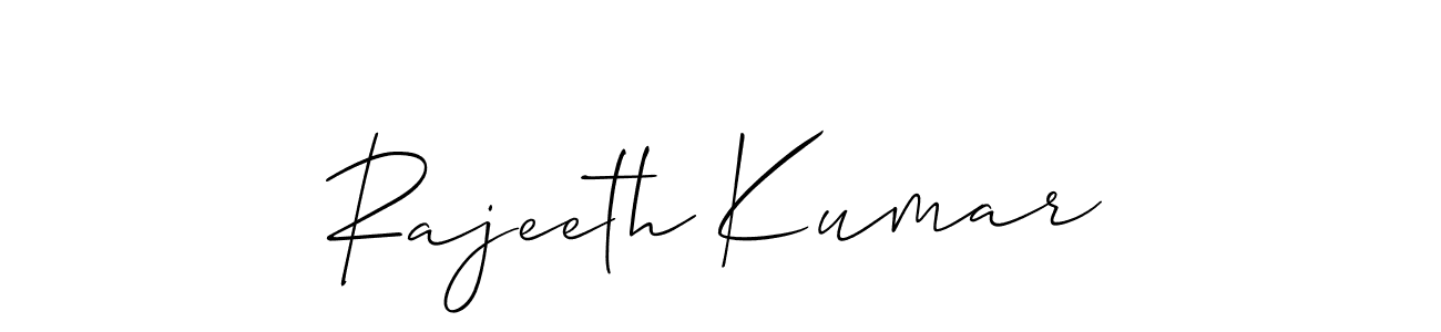 How to make Rajeeth Kumar name signature. Use Allison_Script style for creating short signs online. This is the latest handwritten sign. Rajeeth Kumar signature style 2 images and pictures png