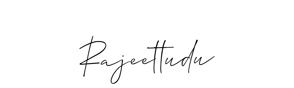 Create a beautiful signature design for name Rajeettudu. With this signature (Allison_Script) fonts, you can make a handwritten signature for free. Rajeettudu signature style 2 images and pictures png