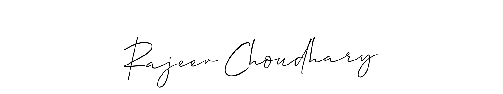 Allison_Script is a professional signature style that is perfect for those who want to add a touch of class to their signature. It is also a great choice for those who want to make their signature more unique. Get Rajeev Choudhary name to fancy signature for free. Rajeev Choudhary signature style 2 images and pictures png