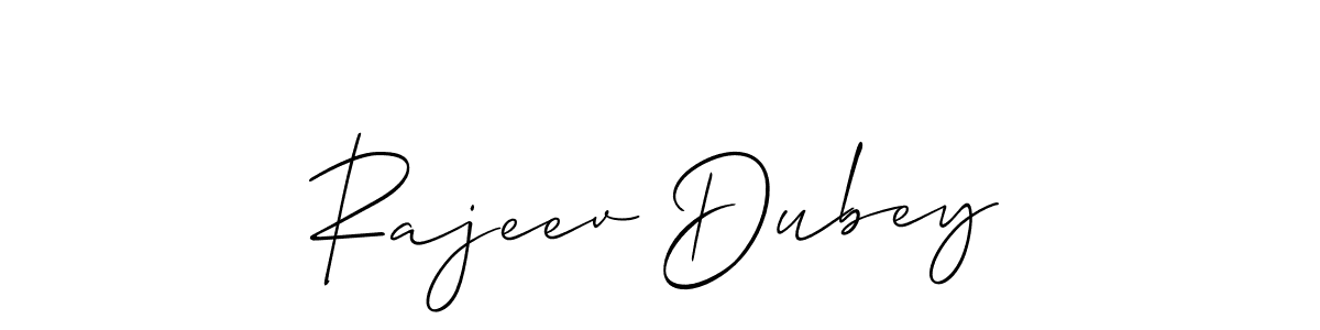 Rajeev Dubey stylish signature style. Best Handwritten Sign (Allison_Script) for my name. Handwritten Signature Collection Ideas for my name Rajeev Dubey. Rajeev Dubey signature style 2 images and pictures png