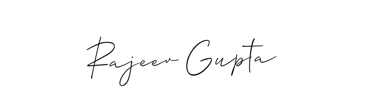 Also we have Rajeev Gupta name is the best signature style. Create professional handwritten signature collection using Allison_Script autograph style. Rajeev Gupta signature style 2 images and pictures png