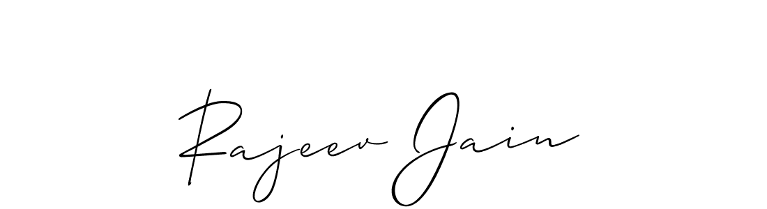 Rajeev Jain stylish signature style. Best Handwritten Sign (Allison_Script) for my name. Handwritten Signature Collection Ideas for my name Rajeev Jain. Rajeev Jain signature style 2 images and pictures png