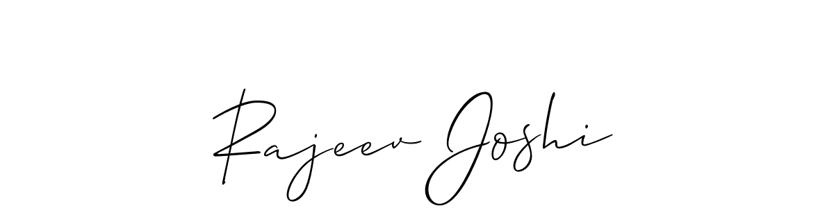 Use a signature maker to create a handwritten signature online. With this signature software, you can design (Allison_Script) your own signature for name Rajeev Joshi. Rajeev Joshi signature style 2 images and pictures png