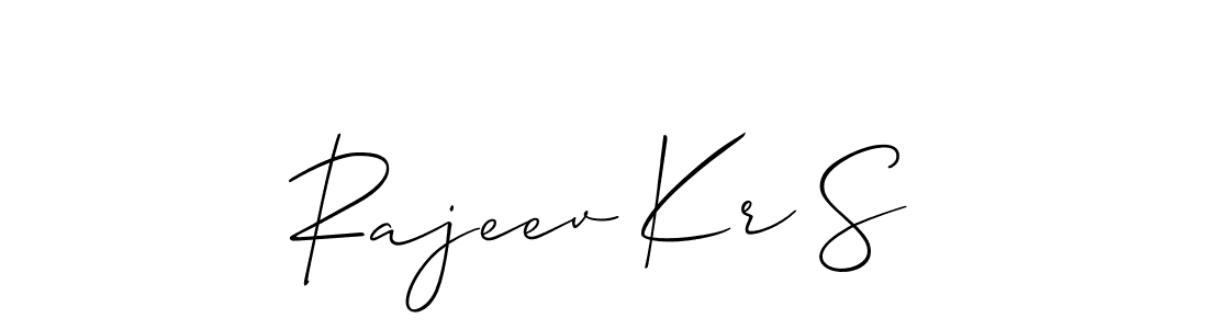 Make a beautiful signature design for name Rajeev Kr S. Use this online signature maker to create a handwritten signature for free. Rajeev Kr S signature style 2 images and pictures png