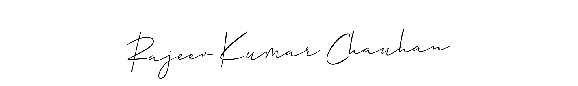 Also we have Rajeev Kumar Chauhan name is the best signature style. Create professional handwritten signature collection using Allison_Script autograph style. Rajeev Kumar Chauhan signature style 2 images and pictures png