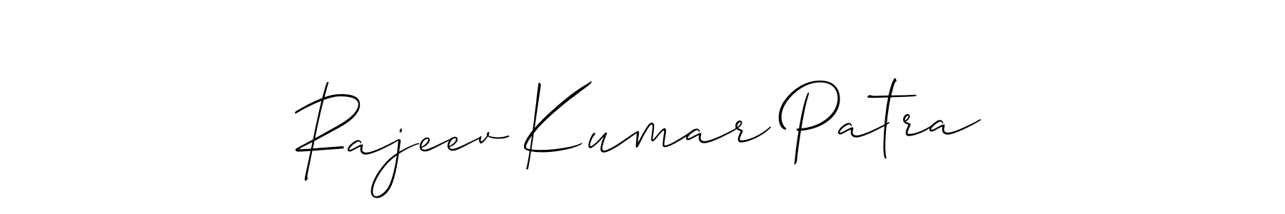 if you are searching for the best signature style for your name Rajeev Kumar Patra. so please give up your signature search. here we have designed multiple signature styles  using Allison_Script. Rajeev Kumar Patra signature style 2 images and pictures png