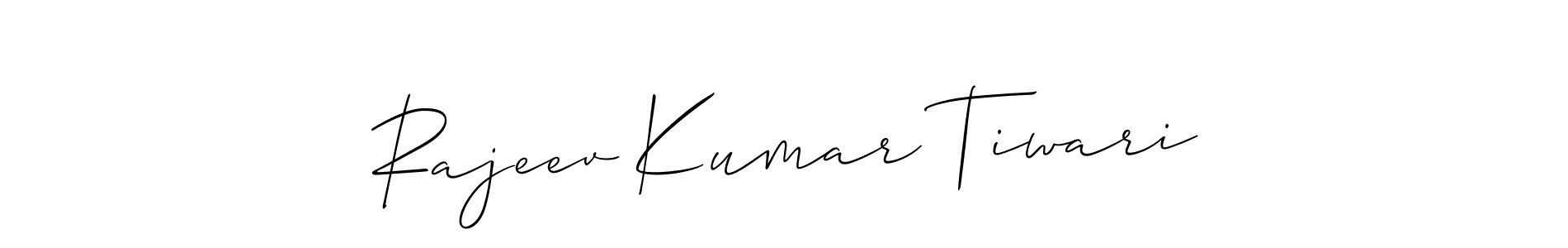 if you are searching for the best signature style for your name Rajeev Kumar Tiwari. so please give up your signature search. here we have designed multiple signature styles  using Allison_Script. Rajeev Kumar Tiwari signature style 2 images and pictures png