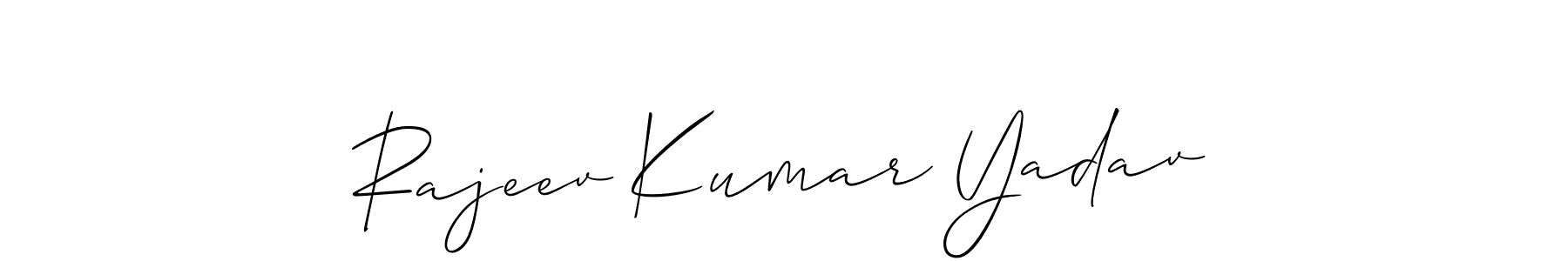 Rajeev Kumar Yadav stylish signature style. Best Handwritten Sign (Allison_Script) for my name. Handwritten Signature Collection Ideas for my name Rajeev Kumar Yadav. Rajeev Kumar Yadav signature style 2 images and pictures png