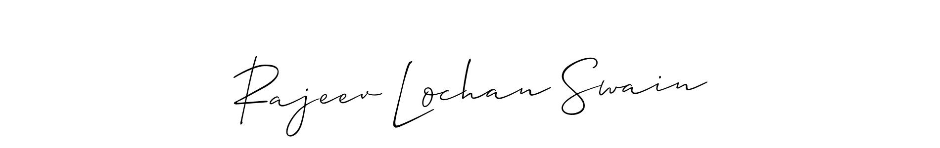 This is the best signature style for the Rajeev Lochan Swain name. Also you like these signature font (Allison_Script). Mix name signature. Rajeev Lochan Swain signature style 2 images and pictures png