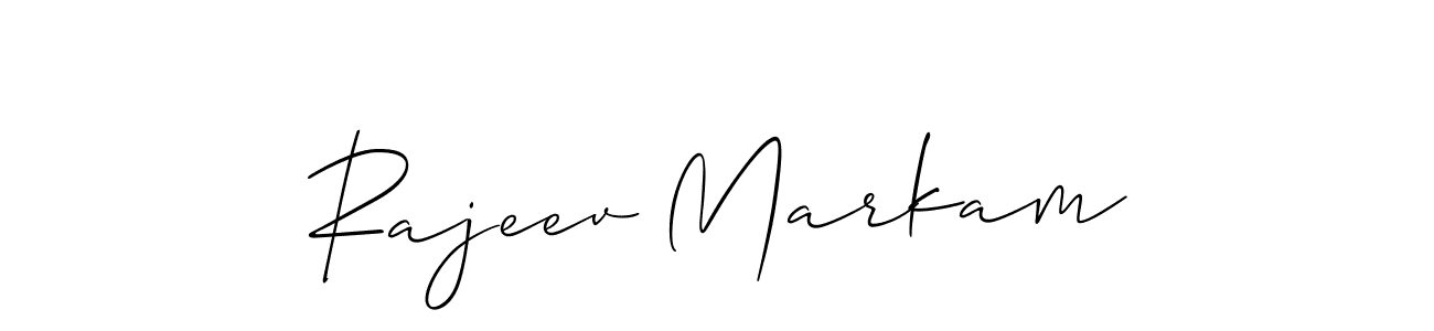 Rajeev Markam stylish signature style. Best Handwritten Sign (Allison_Script) for my name. Handwritten Signature Collection Ideas for my name Rajeev Markam. Rajeev Markam signature style 2 images and pictures png