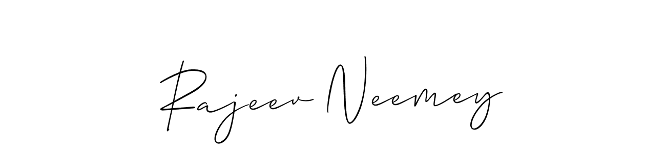 Once you've used our free online signature maker to create your best signature Allison_Script style, it's time to enjoy all of the benefits that Rajeev Neemey name signing documents. Rajeev Neemey signature style 2 images and pictures png