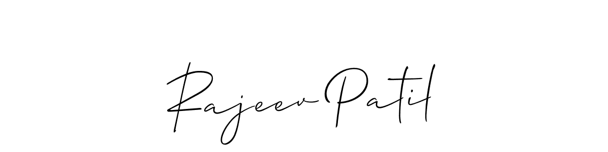 Design your own signature with our free online signature maker. With this signature software, you can create a handwritten (Allison_Script) signature for name Rajeev Patil. Rajeev Patil signature style 2 images and pictures png