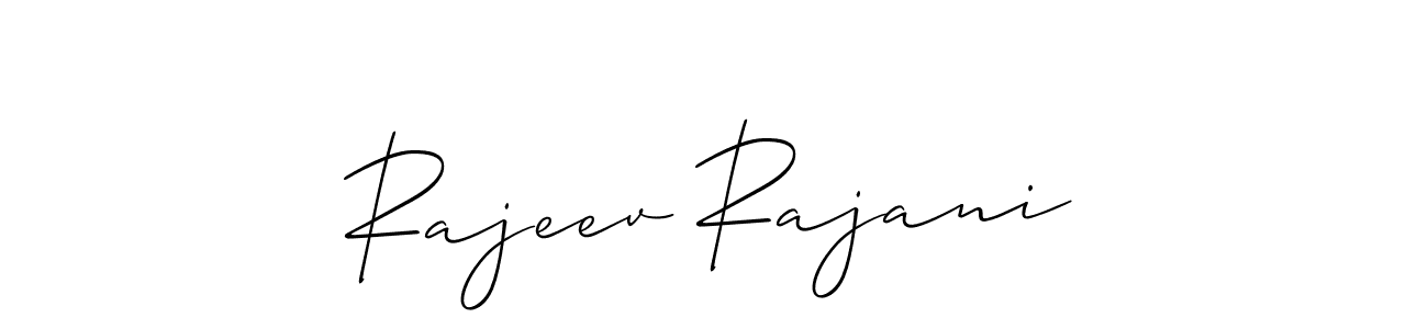 How to Draw Rajeev Rajani signature style? Allison_Script is a latest design signature styles for name Rajeev Rajani. Rajeev Rajani signature style 2 images and pictures png