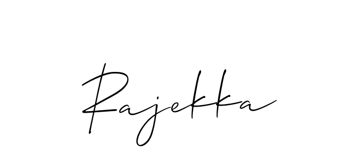 The best way (Allison_Script) to make a short signature is to pick only two or three words in your name. The name Rajekka include a total of six letters. For converting this name. Rajekka signature style 2 images and pictures png
