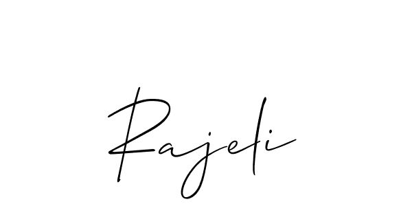 Similarly Allison_Script is the best handwritten signature design. Signature creator online .You can use it as an online autograph creator for name Rajeli. Rajeli signature style 2 images and pictures png