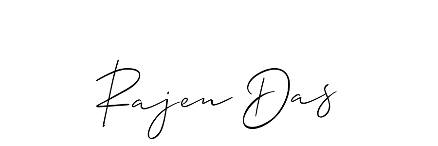 You should practise on your own different ways (Allison_Script) to write your name (Rajen Das) in signature. don't let someone else do it for you. Rajen Das signature style 2 images and pictures png